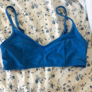 Blue bikini top